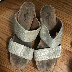 Lucky Gold Strappy Wedges